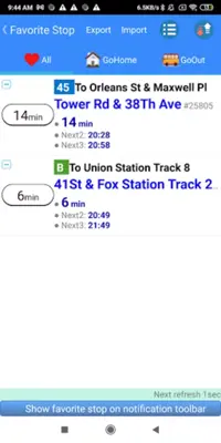 Denver RTD Bus Tracker android App screenshot 2