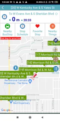 Denver RTD Bus Tracker android App screenshot 3